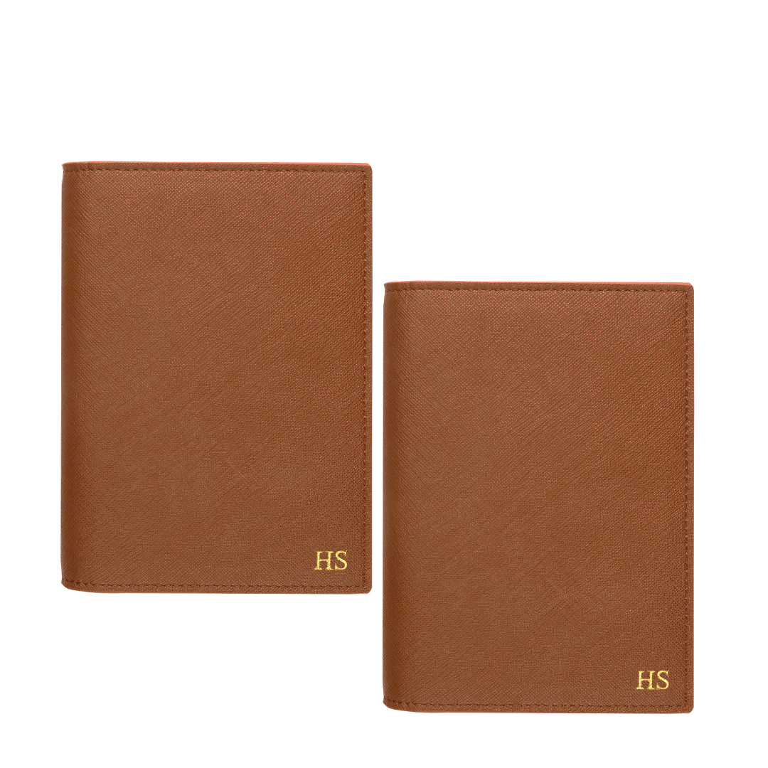 [Couple Bundle] - 2 Saffiano Passport Cover