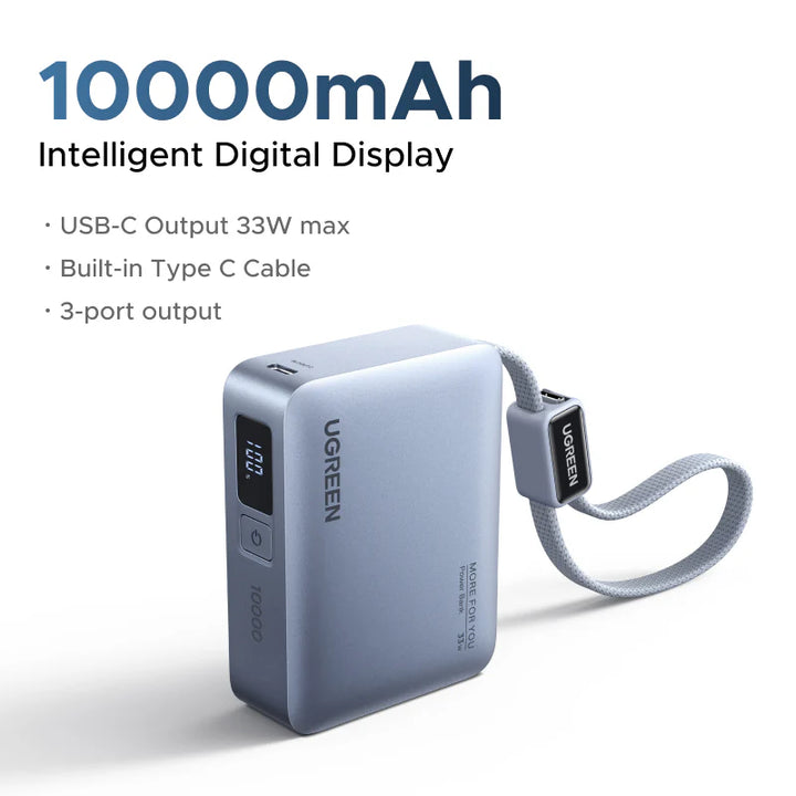 [3C Certified] UGREEN 33W 10000mAh Power Bank