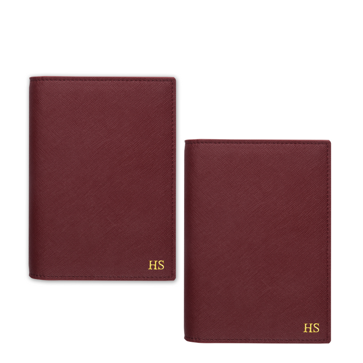 [Couple Bundle] - 2 Saffiano Passport Cover