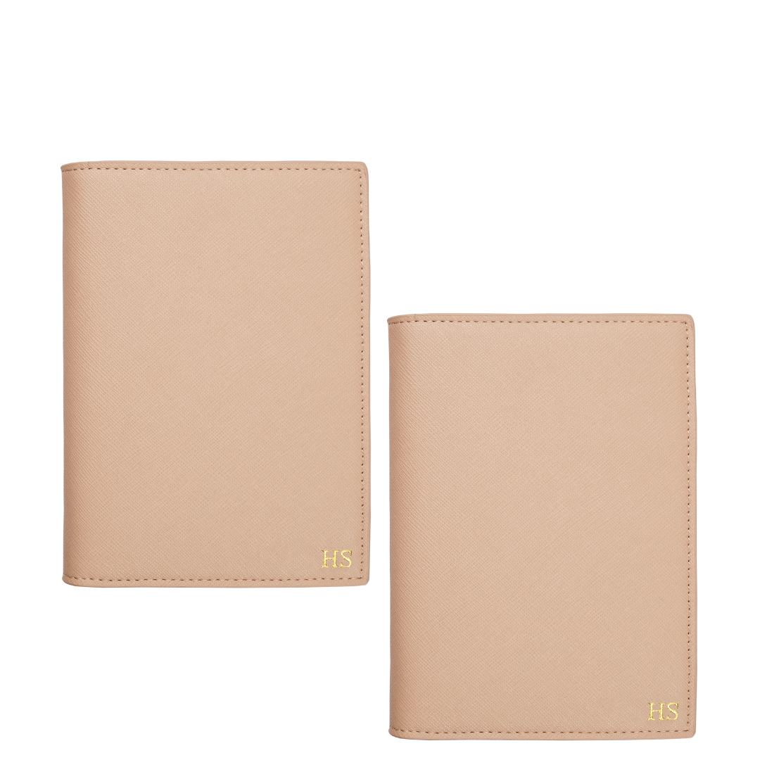 [Couple Bundle] - 2 Saffiano Passport Cover