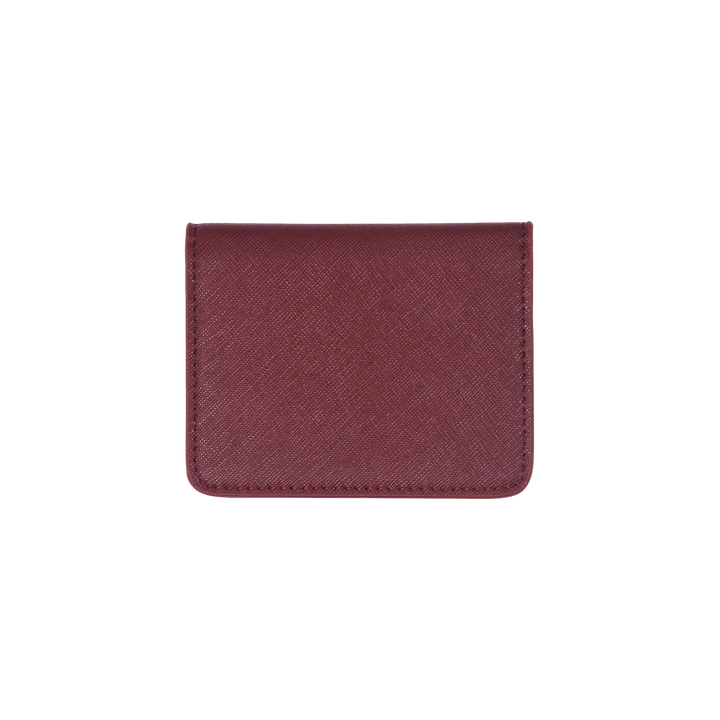 Burgundy - Saffiano Bifold Cardholder