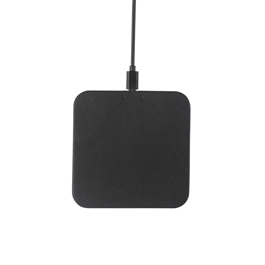 Black - Saffiano Wireless Charging Pad