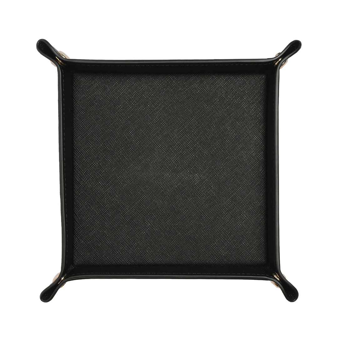Saffiano Leather Tray - Black
