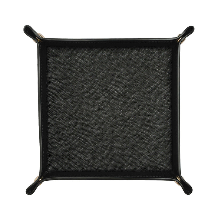 Saffiano Leather Tray - Black