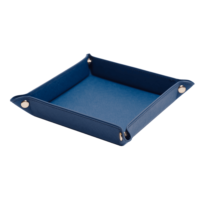 Saffiano Leather Tray - Navy