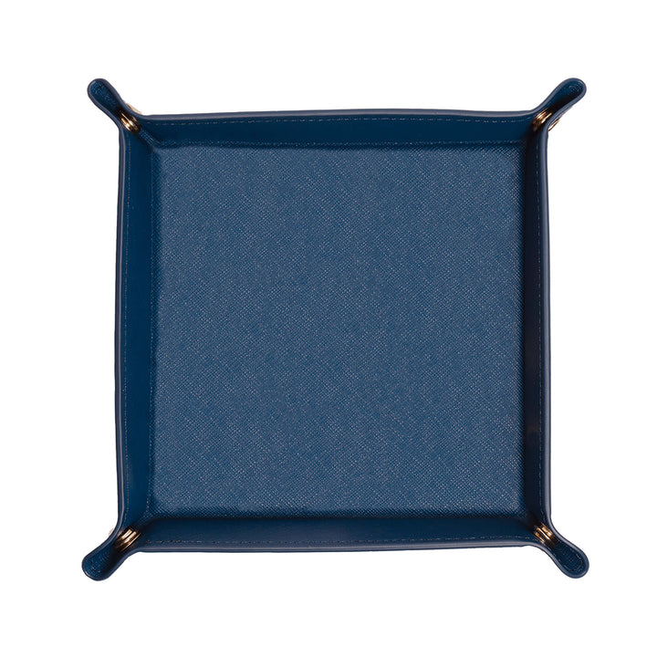 Saffiano Leather Tray - Navy