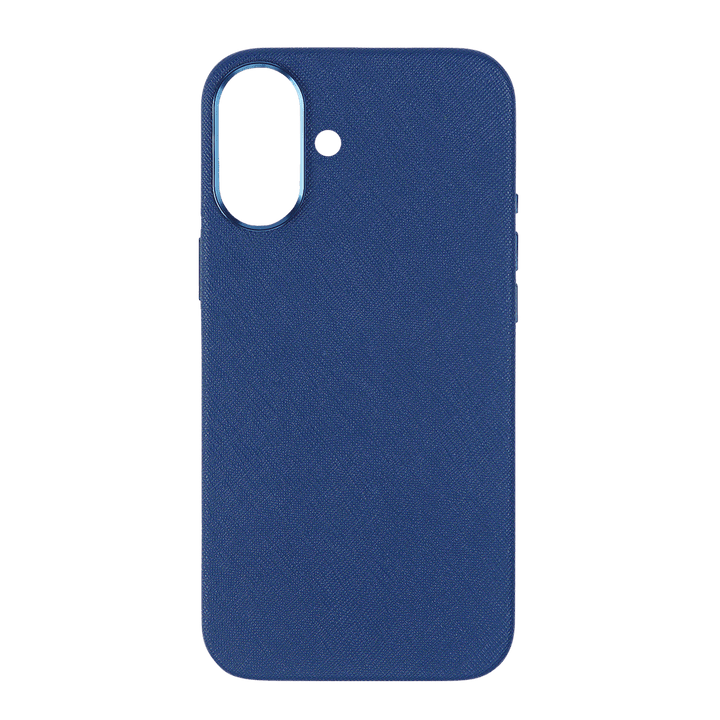 Navy - iPhone 17 Series Full Wrap Saffiano Phone Case