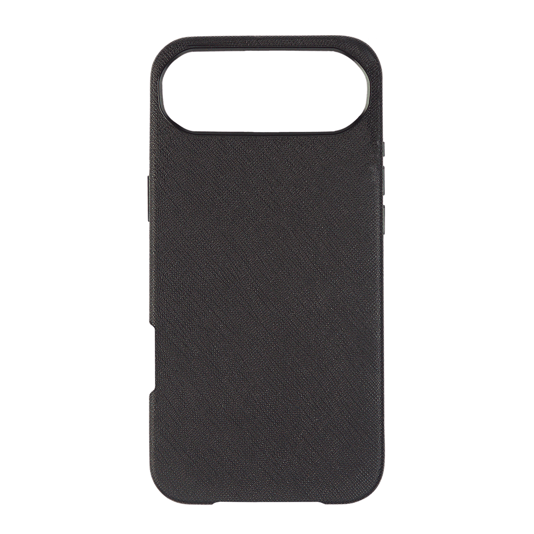 Black - iPhone 17 Series Full Wrap Saffiano Phone Case