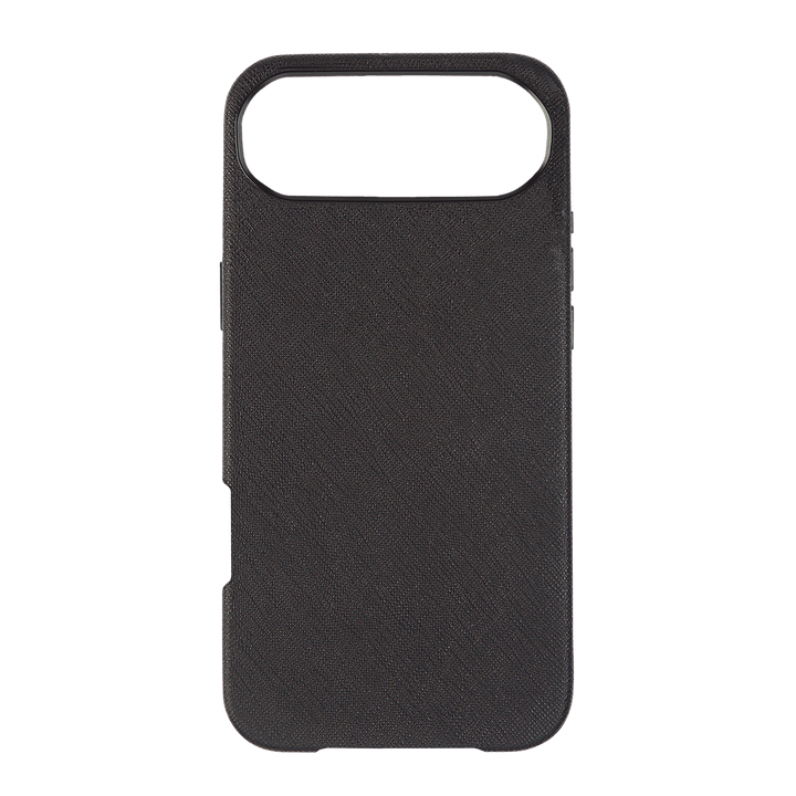 Black - iPhone 17 Series Full Wrap Saffiano Phone Case