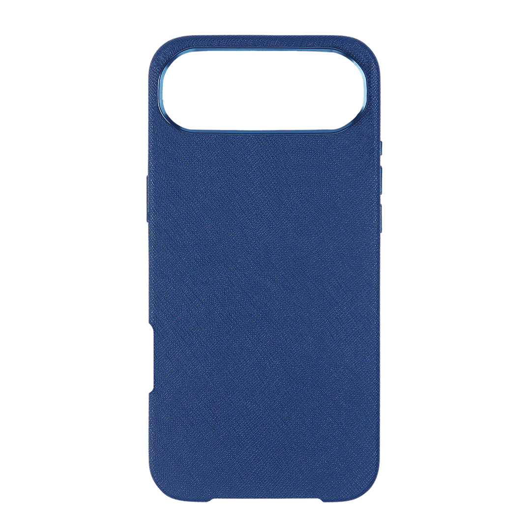 Navy - iPhone 17 Series Full Wrap Saffiano Phone Case