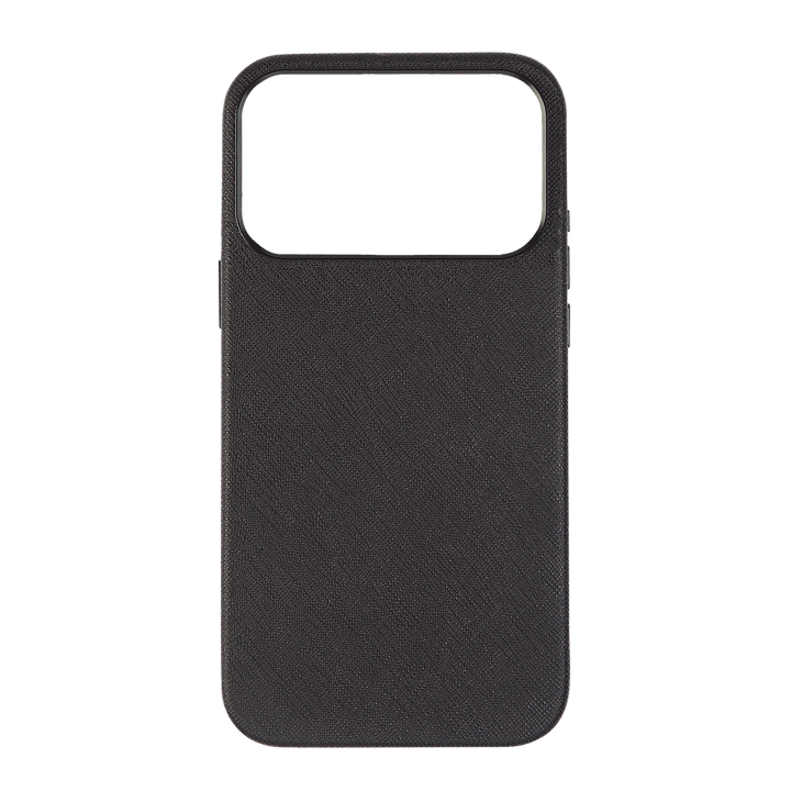 Black - iPhone 17 Series Full Wrap Saffiano Phone Case