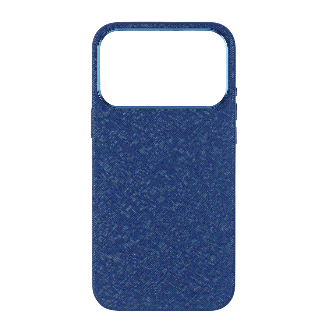 Navy - iPhone 17 Series Full Wrap Saffiano Phone Case