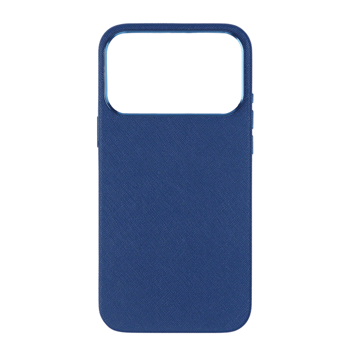 Navy - iPhone 17 Series Full Wrap Saffiano Phone Case