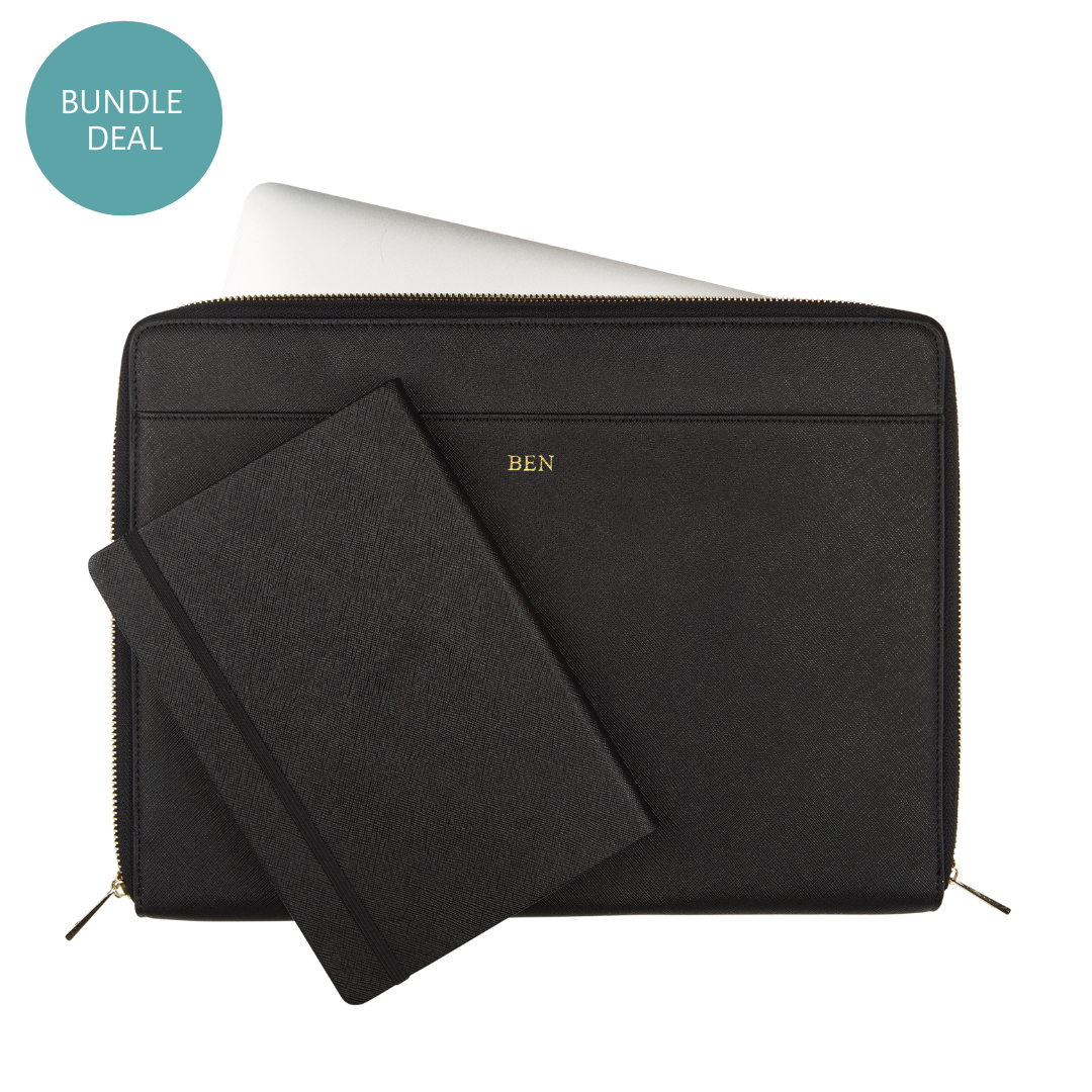 leather laptop bag bundle