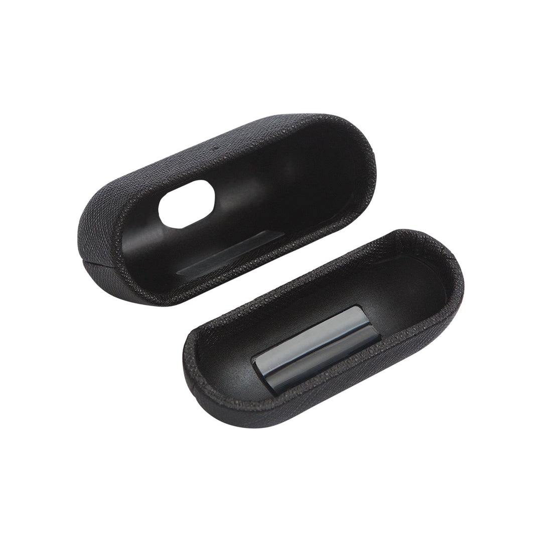 Black - Saffiano AirPods PRO Case Cover [1st Generation] - THEIMPRINT