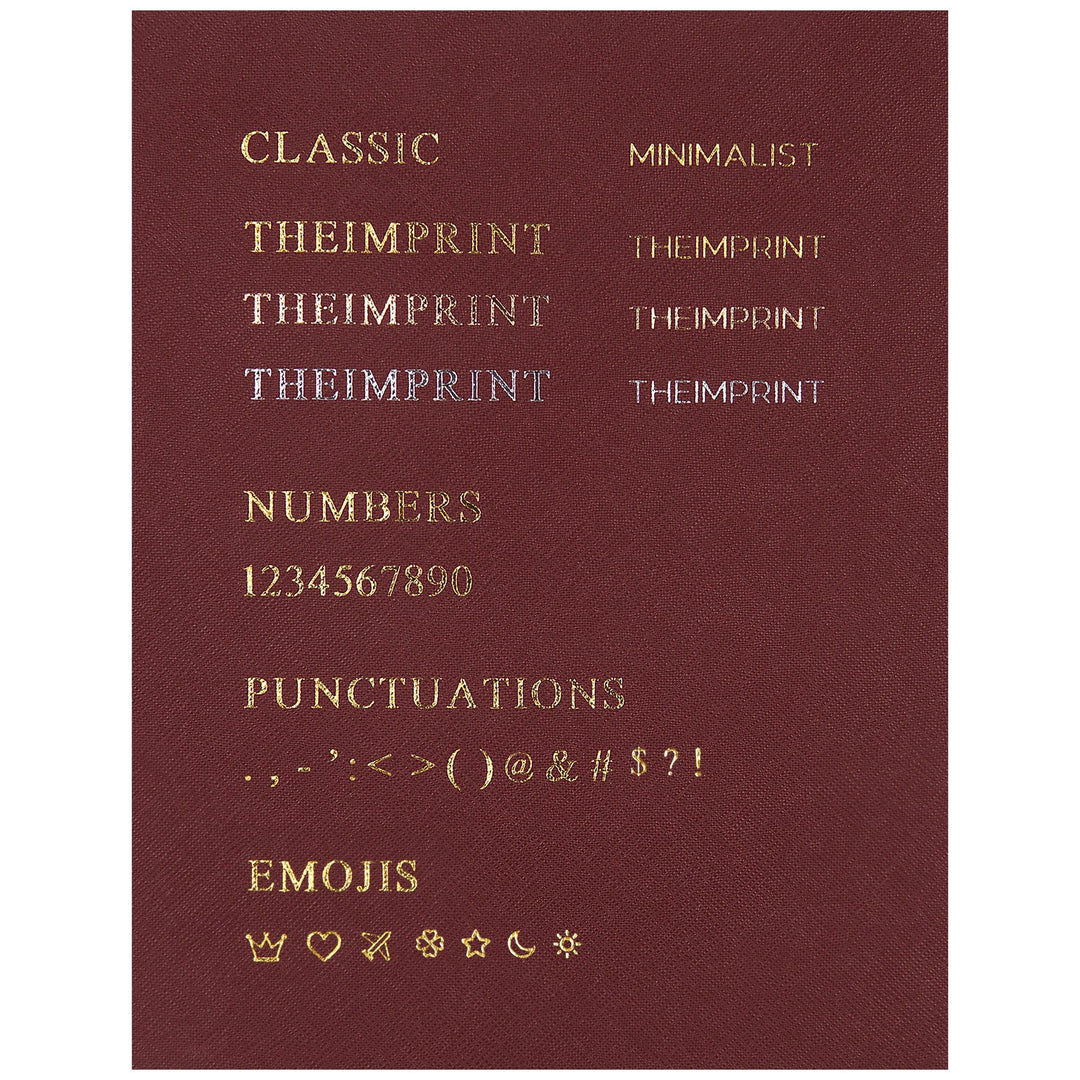 Burgundy - Large Saffiano Pouch - THEIMPRINT