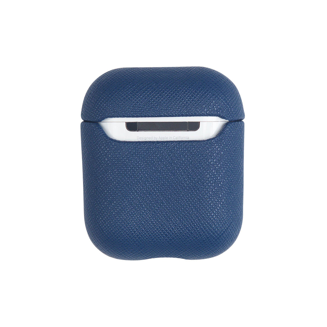 Navy - Saffiano AirPods Case Cover [1st/2nd Generation] - THEIMPRINT