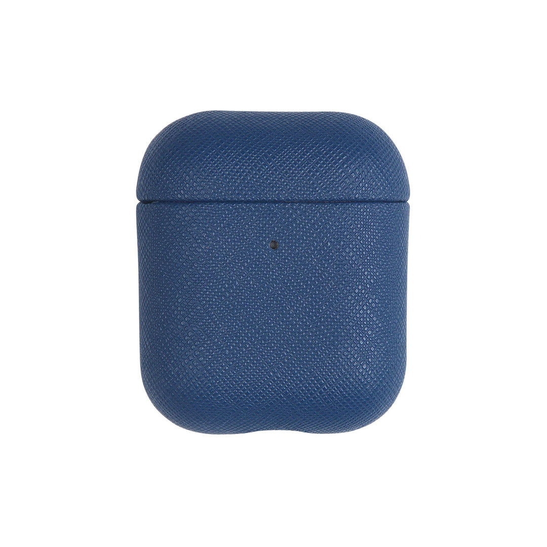 Navy - Saffiano AirPods Case Cover [1st/2nd Generation] - THEIMPRINT