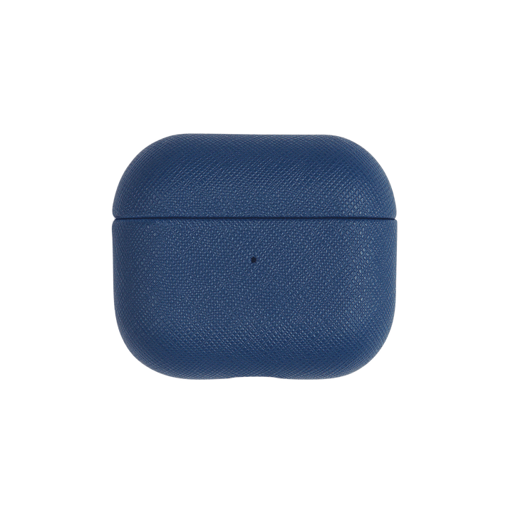 Navy - Saffiano AirPods Case Cover [3rd Generation] - THEIMPRINT