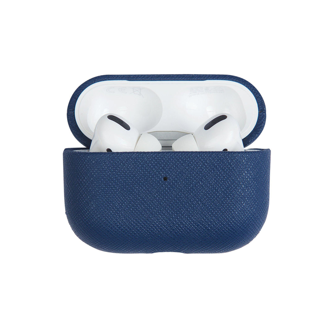 Navy - Saffiano AirPods PRO Case Cover [1st Generation] - THEIMPRINT