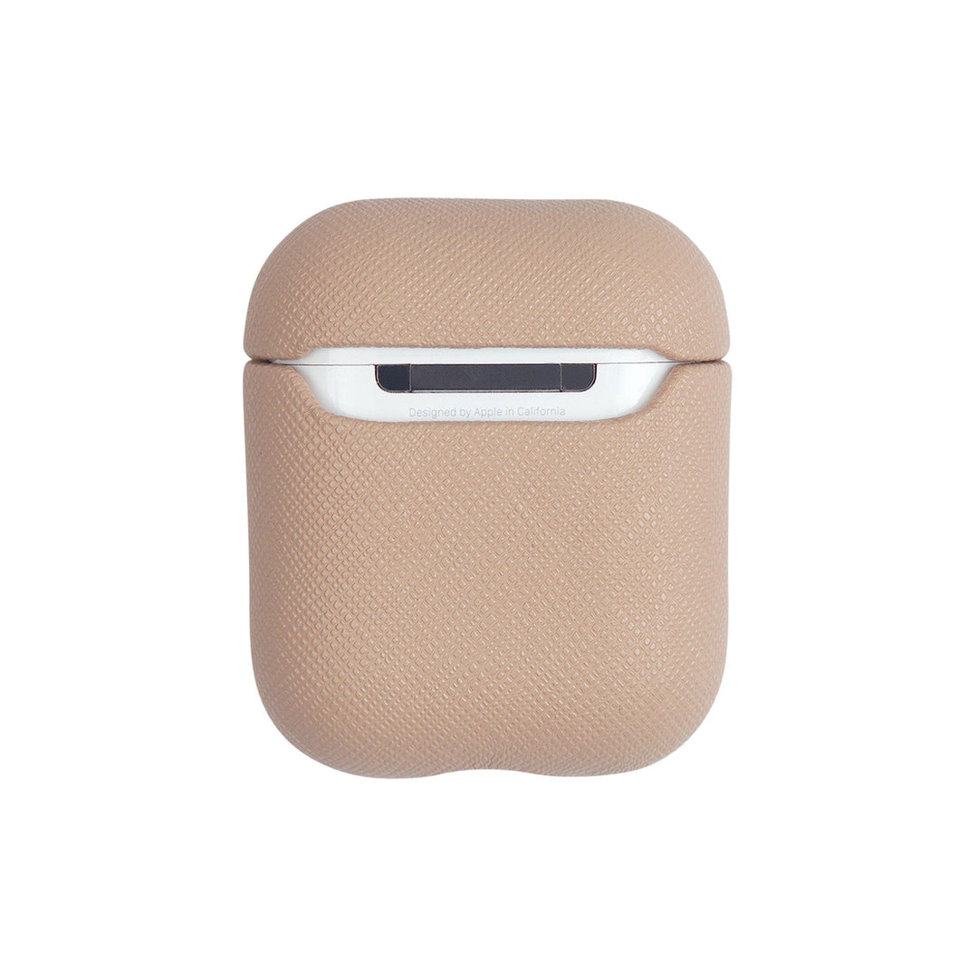 Nude - Saffiano AirPods Case Cover [1st/2nd Generation] - THEIMPRINT