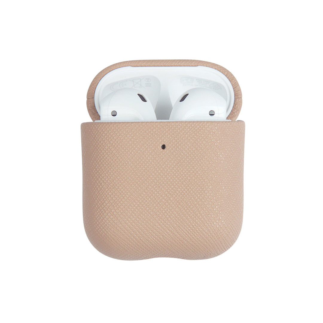 Nude - Saffiano AirPods Case Cover [1st/2nd Generation] - THEIMPRINT