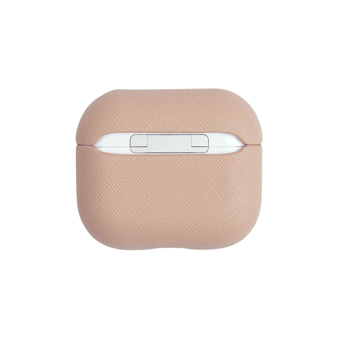 Nude - Saffiano AirPods Case Cover [3rd Generation] - THEIMPRINT