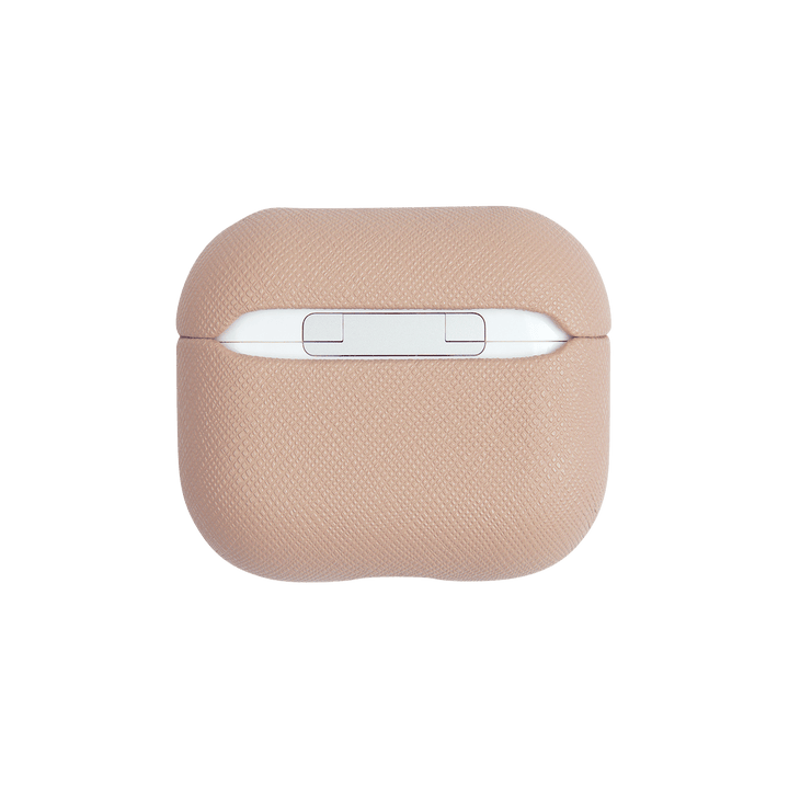 Nude - Saffiano AirPods Case Cover [3rd Generation] - THEIMPRINT