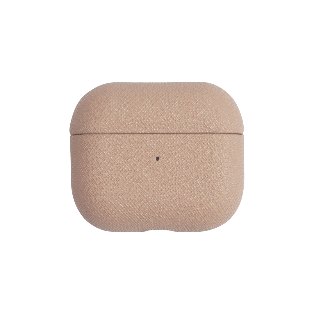 Nude - Saffiano AirPods Case Cover [3rd Generation] - THEIMPRINT