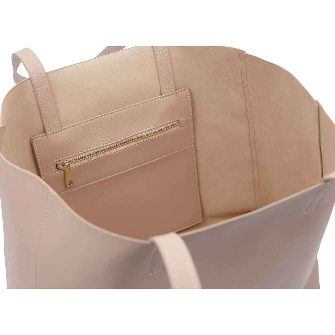 Nude - Saffiano Tote Bag - THEIMPRINT