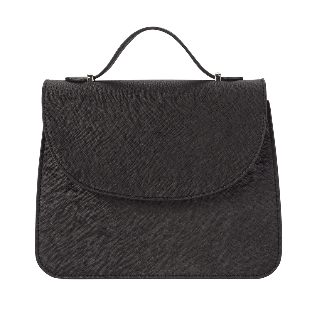 Black - Saffiano Shoulder Bag - THEIMPRINT