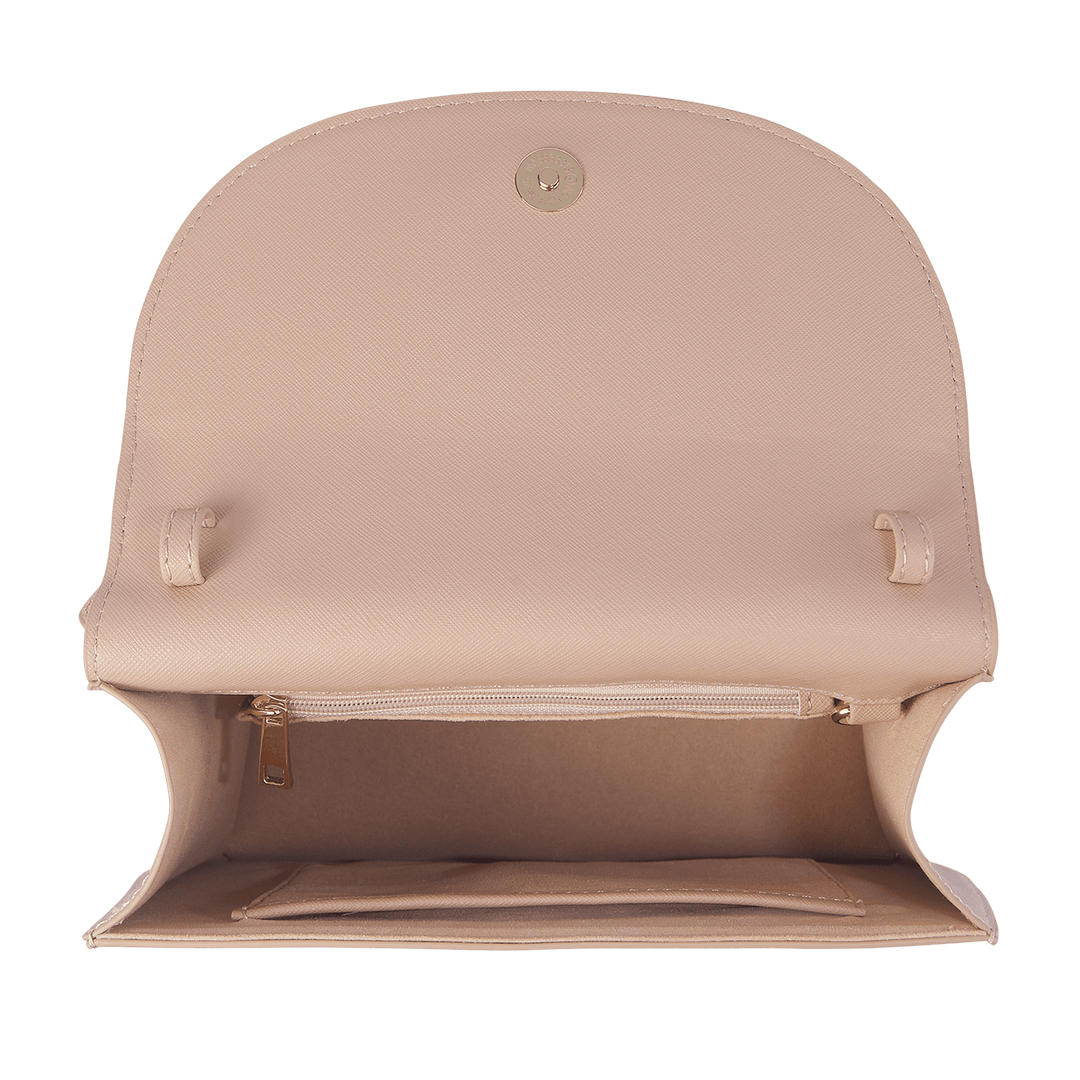 Nude - Saffiano Shoulder Bag - THEIMPRINT